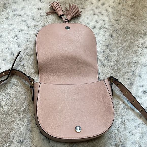 Victoria Secret | Pink Pastel Festival Crossbody Bag w/Tassel & Stud Details - Picture 3 of 11